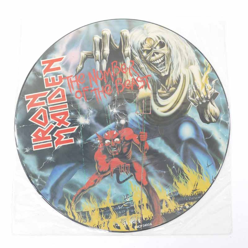 【中古】IRON　MAIDEN（アイアンメイデン）The Number Of The Beast EMCP3400A レコード LP【レトロ】