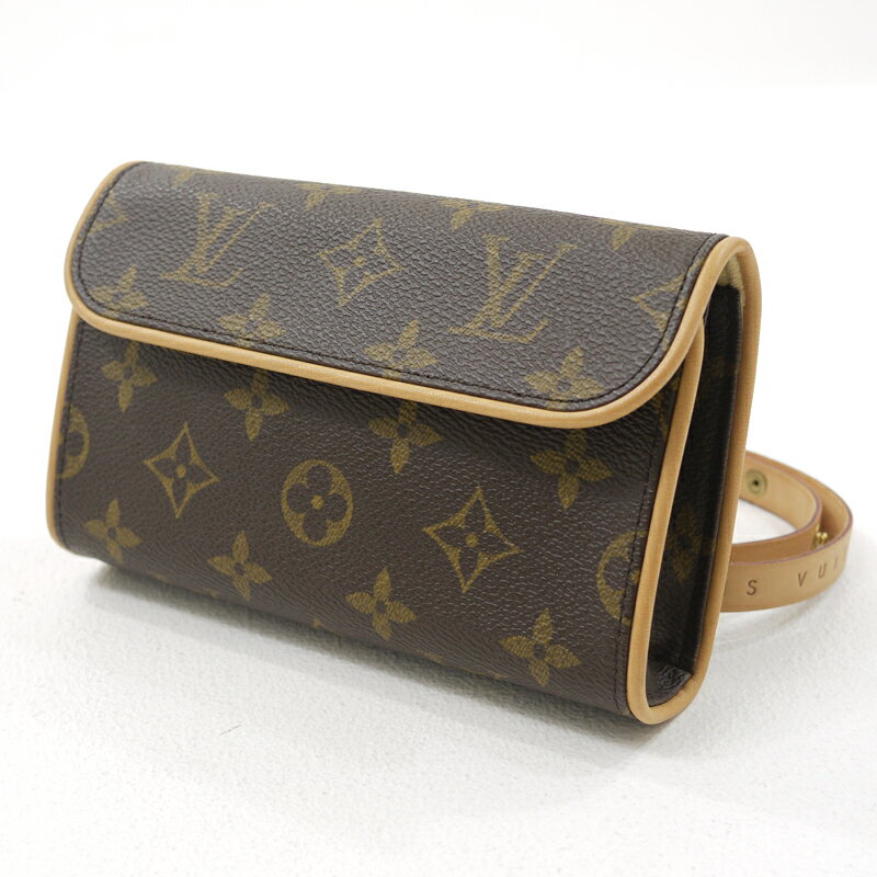 【中古】LOUIS VUITTON｜ルイ・ヴィトン モノグラム　ポシェットフロランティーヌ　ベルトポーチ　M51855/FL1011 ブラウン【f122】