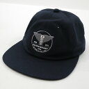 【中古】DESCENDANT｜ディセンダント FLUKE UP 6PANEL キャップ 帽子 ネイビー サイズ：F【f118】