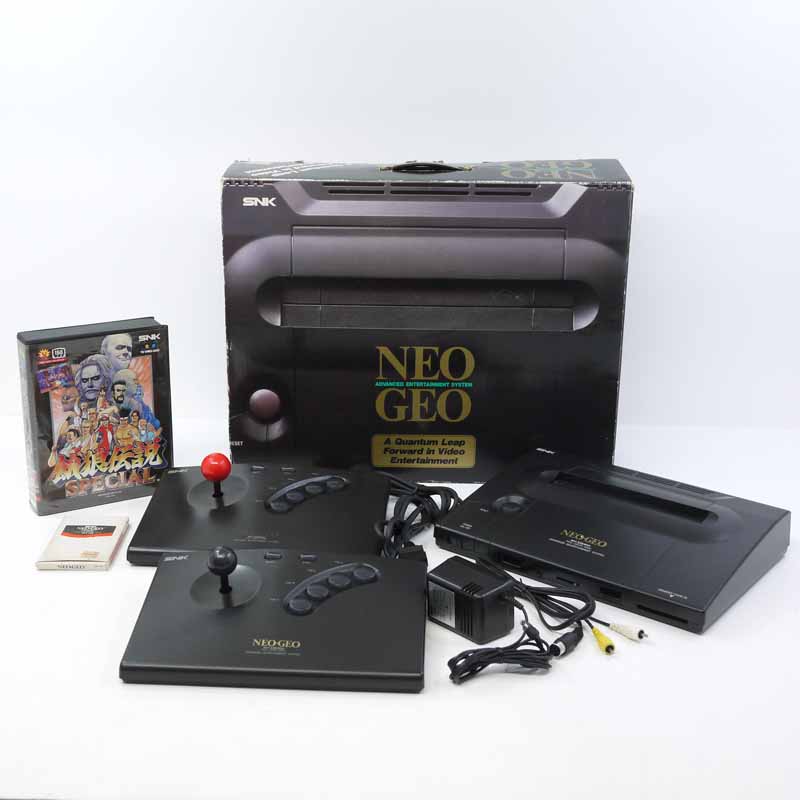 【中古】NEOGEO本体[コントローラープロ同梱版]　メモリーカード、餓狼伝説スペシャル付【レトロ】