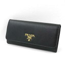 yÁzPRADAbv_ 1MH132 SAFFIANO METAL NERO ܂蒷z pXP[Xt ubNyf125z