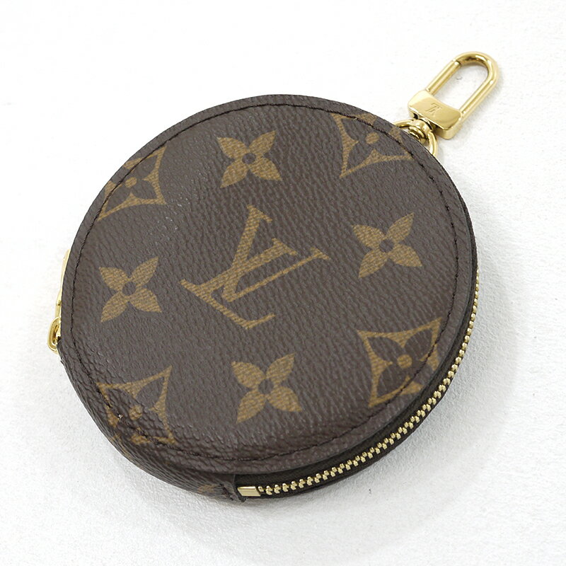 【中古】LOUIS VUITTON｜ルイ・ヴィトン 【丸型ファスナー付きコインパースのみ】モノグラム　ミュルティ・ポシェット・アクセソワール　M44813 ブラウン【f122】