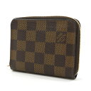 【中古】LOUIS VUITTON｜ルイ・ヴィトン ダミエ エベヌ キャンバス　ジッピー　コイン パース　コインケース　小銭入れ　N63070/CT1134 ブラウン【f125】