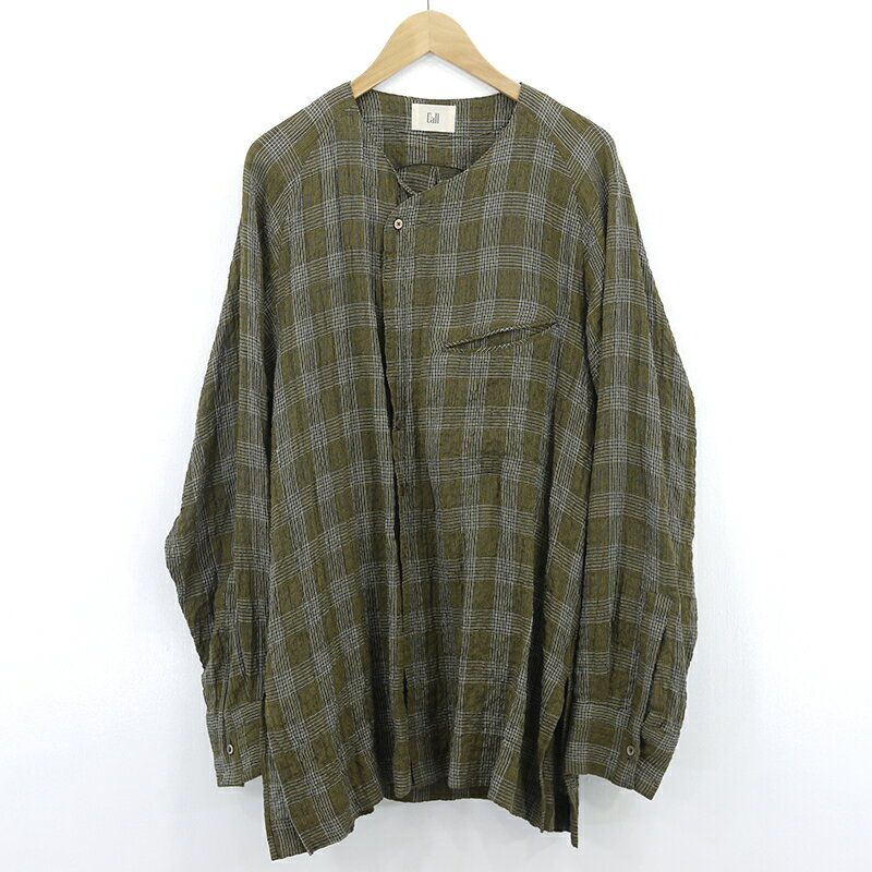 yÁzCallbR[ EX Double No Collar Shirt@_um[J[Vc@Vc@`FbN@SS23-SH-03B J[Ln TCYF3yf104z