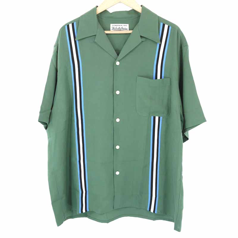 yÁzWACKO MARIAbR}A 24SS SWITCHING SHIRT S/S (TYPE-1) I[vJ[  Vc O[ TCYFXLyf104z