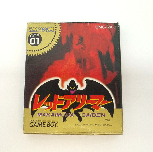 【中古】GB　レッドアリーマー 魔界村外伝　CAPCOM　箱・説・ハガキあり　GAME BOY ゲームボーイ【レトロ】【代金引換不可・日時指定不可】【ネコポス発送】