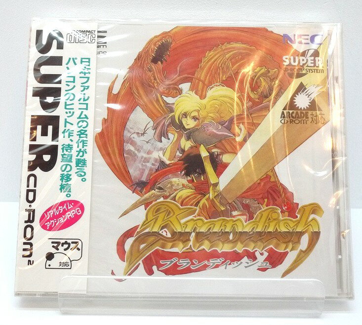 【中古】【未開封】ブランディッシュPCエンジン SUPER CD-ROMROM【レトロ】【代金引換不可・日時指定不可】【ネコポス発送】