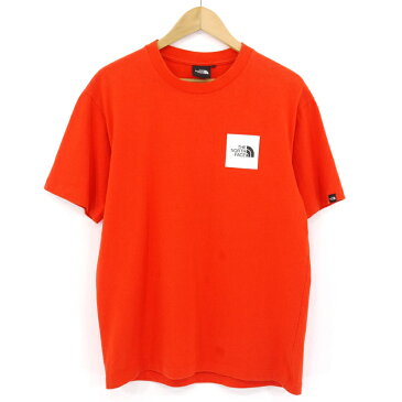 【中古】THE NORTH FACE/ザ ノースフェイス NT81838　ボックスロゴ 半袖Tシャツ サイズ：M カラー：レッド【f100】