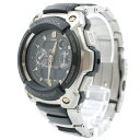 【中古】CASIO/カシオ 腕時計 G-SHOCK Gショック　MTG-1500　MT-G 電波ソーラー カラー：シルバー・ブラック【f131】