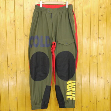 【中古】POLO RALPH LAUREN/ポロ ラルフローレン 90s Cold Wave Pants コールドウェーブ パンツ サイズ:M カラー:カーキ・レッド【f107】