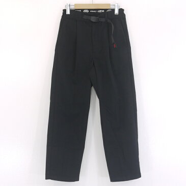 【中古】GRAMICCI×Dickies/グラミチ×ディッキーズ ワンタック　ワイドパンツ　チノパン　G874 サイズ：S カラー：ブラック【f107】