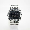 【中古】CASIO｜カシオ G-SHOCK/ジーショック DW-5600GU-7JR デジタルクオーツ 腕時計 ブラック(文字盤)×ホワイト(ベルト)【f131】