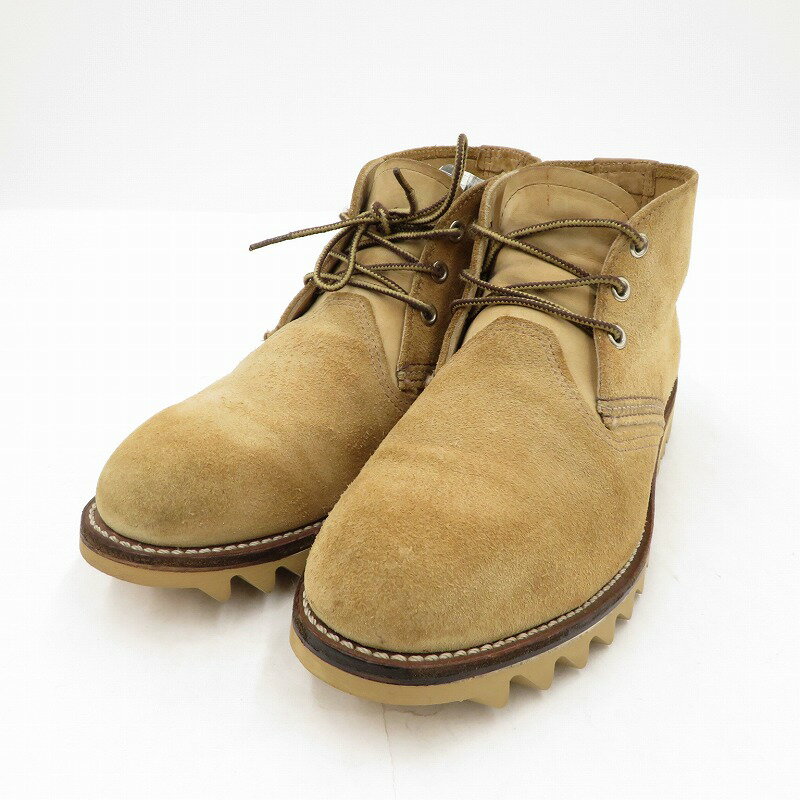 【中古】RED WING｜レッドウィング クラシックチャッカーブーツ 3143 ブーツ アイボリー サイズ：US8.5(26.5cm程度)【f127】