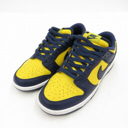 【中古】NIKE｜ナイキ Dunk Low "Michigan"/ダンク ロー "ミシガン" DD1391-700 スニーカー ネイビー サイズ：27.5cm【f126】