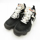 【中古】NIKE｜ナイキ ×Off-White Air Vapormax The Ten /×オフホワイト エアヴェイパーマックス ザ テン AA3831-001 スニーカー ブラック サイズ：28cm【f126】