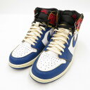 【中古】NIKE｜ナイキ ×Union Air Jordan 1 Retro High OG NRG Storm Blue/Varsity Red /×ユニオン エアジョーダン1 レトロ ハイ OG NRG ストームブルー/バーシティレッド BV1300-146 スニーカー マルチ サイズ：27cm【f126】