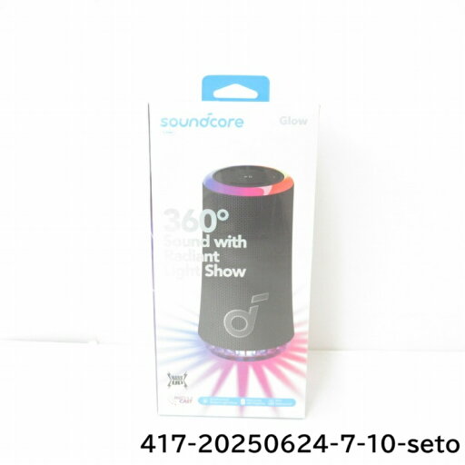 【新中古品】Anker|アンカーSoundcore GlowBluetooth スピーカーA3166ブラック 【新中古品】Anker|アンカーSoundcore GlowBluetooth スピーカーA3166ブラック