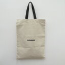 【中古】JIL SANDER|ジルサンダー FLAT SHOPPER フラットショッパー トートバッグ JSPT852122 アイボリー系【f121】
