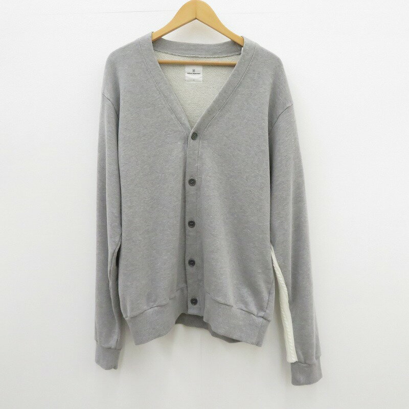 yÁzuniform experimentbjtH[GNXyg SLEEVE PANELED SWEAT CARDIGAN@J[fBK@ue-222030@22aw O[ TCYF2 / Xg[gyf103z