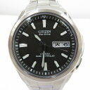 【中古】CITIZEN｜シチズン ATTESA アテッサ ATD53-2792 エコドライブ アナログ 電波ソーラー 腕時計 ブラック（文字盤） × シルバー（ベルト）【f131】