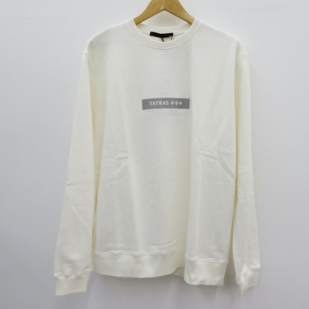 【中古】TATRAS｜タトラス 19AW/クルースウェット　トレーナー ホワイト サイズ：4（XL）【f108】