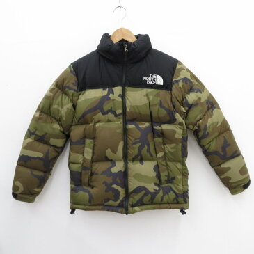 【中古】THE NORTH FACE|ザ ノースフェイス NOVELTY NUPTSE JACKET/ノベルティ ヌプシジャケット ダウンジャケット ND91842 カーキ系 サイズ:S / アウトドア【f092】
