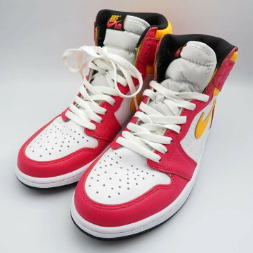 【中古】NIKE|ナイキ AIR JORDAN 1 RETRO HIGH OG/エアジョーダン 1 レトロ ハイ オリジナル 555088-603 スニーカー ホワイト/ピンク サイズ:26.5cm【f126】