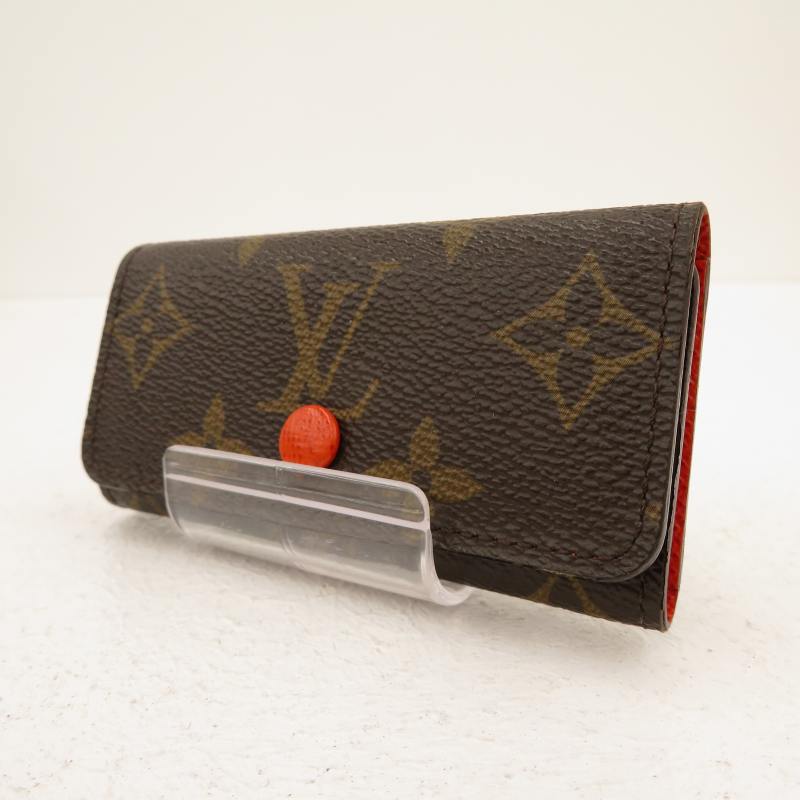 【中古】LOUIS VUITTON｜ルイヴィトン M60706 モノグラム ミュルティクレ4 キーケース ブラウン【f125】