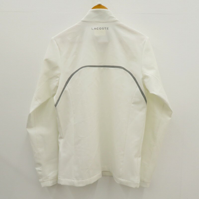 【中古】LACOSTE｜ラコステ ノバク・ジョコビッチ　ナイロンジャケット ホワイト サイズ：M / インポート【f094】