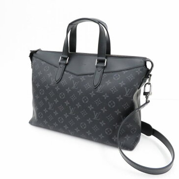 【中古】LOUIS VUITTON｜ルイヴィトン M40566 モノグラム エクリプス　ブリーフケース エクスプローラー ブラック【f122】