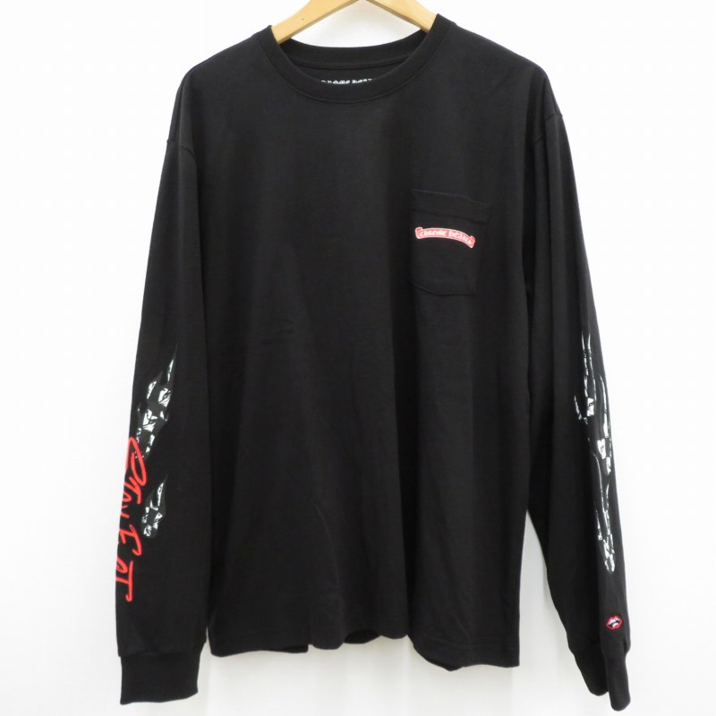 【中古】CHROME HEARTS｜クロムハーツ Matty Boy Stay Fast L/S T-shirt　マティボーイ Stay Fast Tシャツ長袖 ブラック サイズ：XXL【f108】