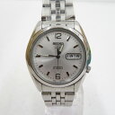 【中古】SEIKO｜セイコー SNK385KC アナログ自動巻き　腕時計 シルバー【f131】