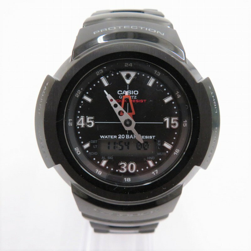 【中古】CASIO｜カシオ G-SHOCK ジーショック フルメタル AWM-500-1ADR 電波ソーラー 腕時計 ブラック【f131】