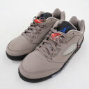 【中古】NIKE｜ナイキ AIR JORDAN 5 RETRO LOW PSG/エア ジョーダン 5 レトロ ロー パリサンジェルマン DX6325-204 スニーカー ベージュ サイズ：27.cm【f126】