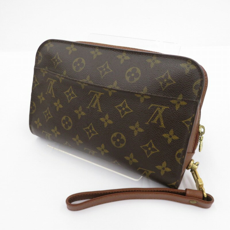 【中古】LOUIS VUITTON｜ルイ ヴィトン M51790 モノグラム オルセー セカンドバッグ ブラウン【f122】