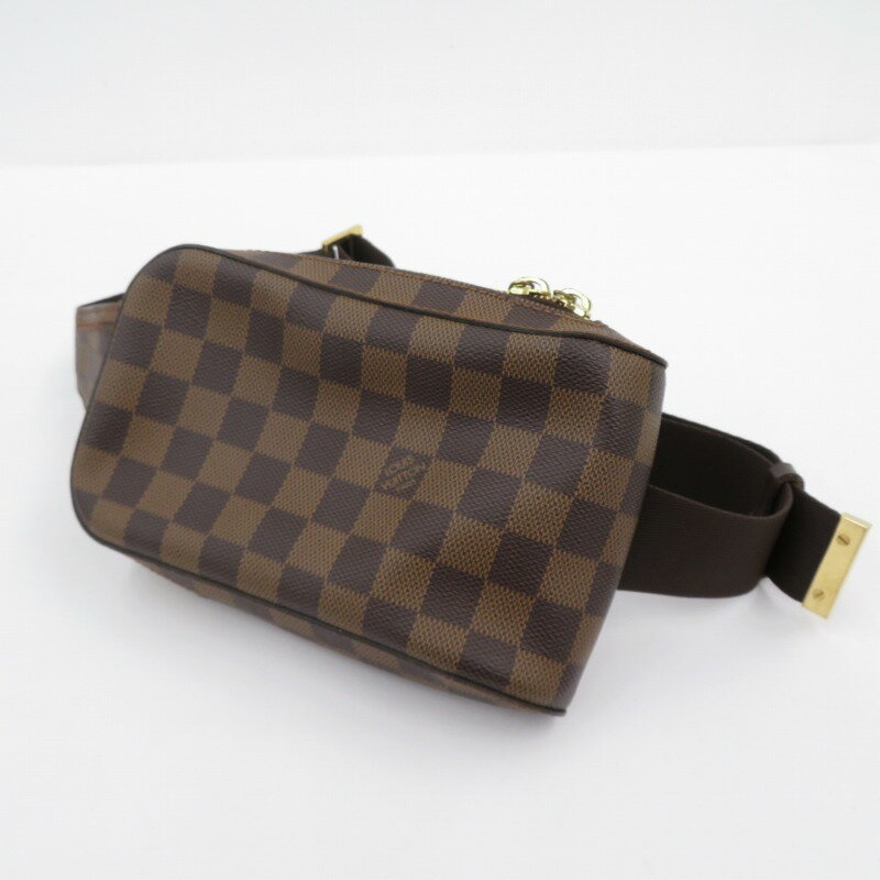 【中古】LOUIS VUITTON｜ルイヴィトン N51994　ダミエ　ジェロニモス　旧型　ボディバッグ ブラウン【f122】