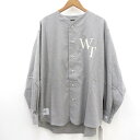 【中古】WTAPS｜ダブルタップス LEAGUE / LS / COTTON. TWILL. LEAGUE ベースボールシャツ 231TQDT-SHM07 23SS グレー サイズ：2 / ストリート【f103】