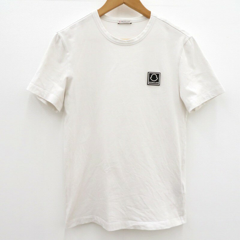 【中古】MONCLER｜モンクレール 8390T　Tシャツ半袖　2021年 ホワイト サイズ：S【f108】