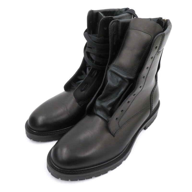 【中古】AMIRI｜アミリ COMBAT BOOT ブーツ　W9F22345LE ブラック サイズ：EU42（26.5cm程度）【f127】