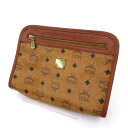 【中古】MCM|エムシーエム ヴィセトス セカンドバッグ ブラウン【f122】