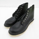 【中古】RED WING｜レッドウィング FRAGMENT×RED WING フラグメント 4665 ブラッククローム プレーントゥ ブーツ ブラック サイズ：US8.5（26.5cm程度）【f127】