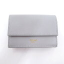 【中古】CELINE|セリーヌ 10E603CQP.08GC フォールドウォレット コンパクトウォレット 財布 グレー【f125】