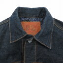 【中古】EVISU JEANS｜エヴィス　ジーンズ 1507　NO2/2ndタイプ　デニムジャケット　裏地フランネル素材 ネイビー サイズ：38 / アメカジ【f093】