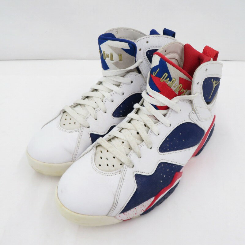 【中古】NIKE｜ナイキ AIR JORDAN 7 RETRO TINKER ALTERNATE/エアジョーダン7 レトロ ティンカー オルタネイト 304775-123 ハイカットスニーカー ホワイト サイズ：28.5cm【f126】