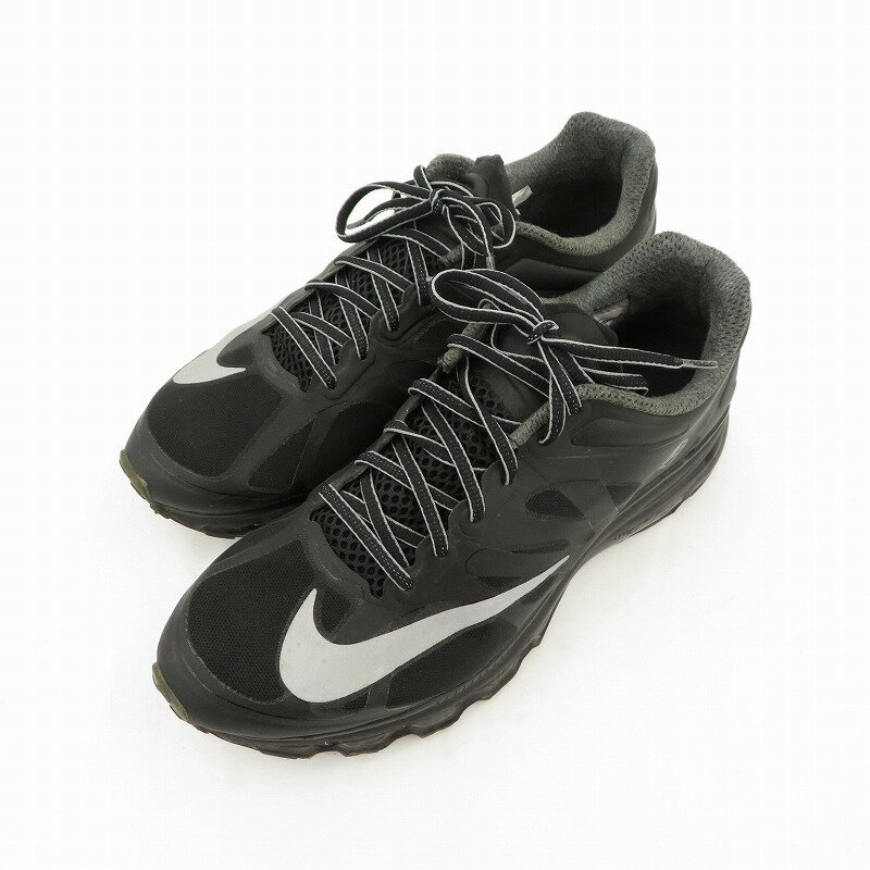 【中古】NIKE｜ナイキ MASTERMIND×FCRB AIR MAX 2012 MMJ NRG/マスターマインド エフシーアールビー エア マックス 2012 MMJ NRG スニーカー 583220-010 ブラック サイズ：28.5cm【f126】