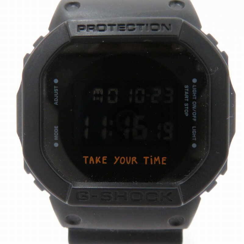 【中古】CASIO｜カシオ G-SHOCK ジーショック Javier Calleja Model ハビア・カジェハ デジタル 腕時計 DW-5600VT ブラック【f131】