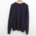 【中古】WELLDER｜ウェルダー Airy Loose Knit エアリー ローズ ニット WM19FKN01 セーター パープル サイズ：4【f104】