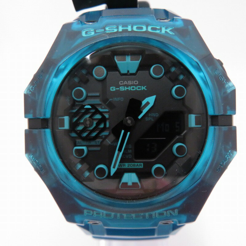 【中古】CASIO｜カシオ G-SHOCK ジーショック ブルースケルトン アナデジ 腕時計 ブルー【f131】