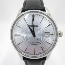 【中古】SEIKO｜セイコー メカニカル オートマティック カクテルモデル アナログ 自動巻き 腕時計 シルバー（文字盤） × ブラック（ベルト）【f131】