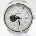 【中古】SEIKO｜セイコー セレクション メカニカル オープンハート アナログ 自動巻き 腕時計 ホワイト（文字盤） × シルバー（ベルト）【f131】